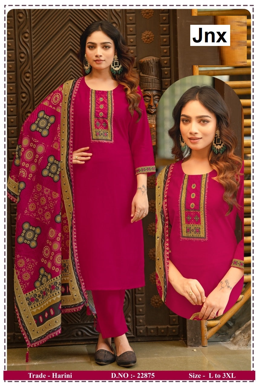 Harini Jnx Berlin Readymade Pant Style Suits Wholesaler Ahmedabad