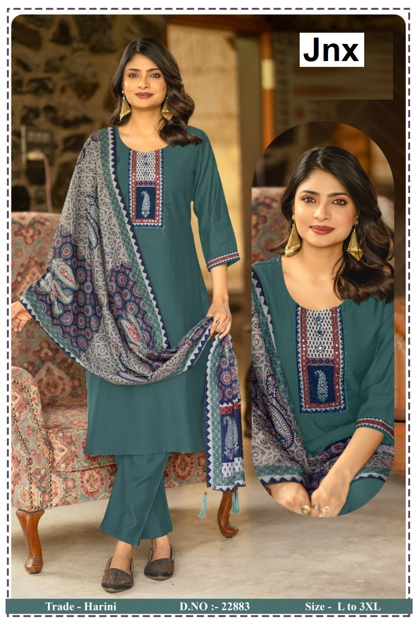 Harini Jnx Berlin Readymade Pant Style Suits Wholesaler Ahmedabad