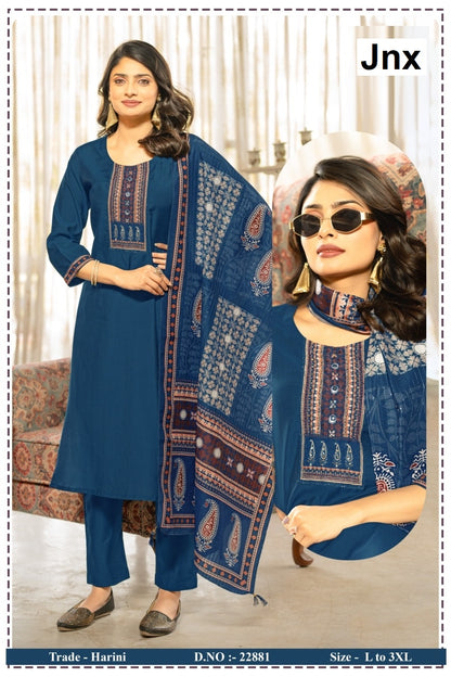 Harini Jnx Berlin Readymade Pant Style Suits Wholesaler Ahmedabad