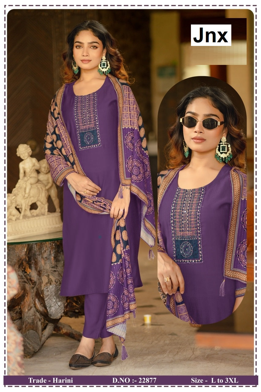 Harini Jnx Berlin Readymade Pant Style Suits Wholesaler Ahmedabad
