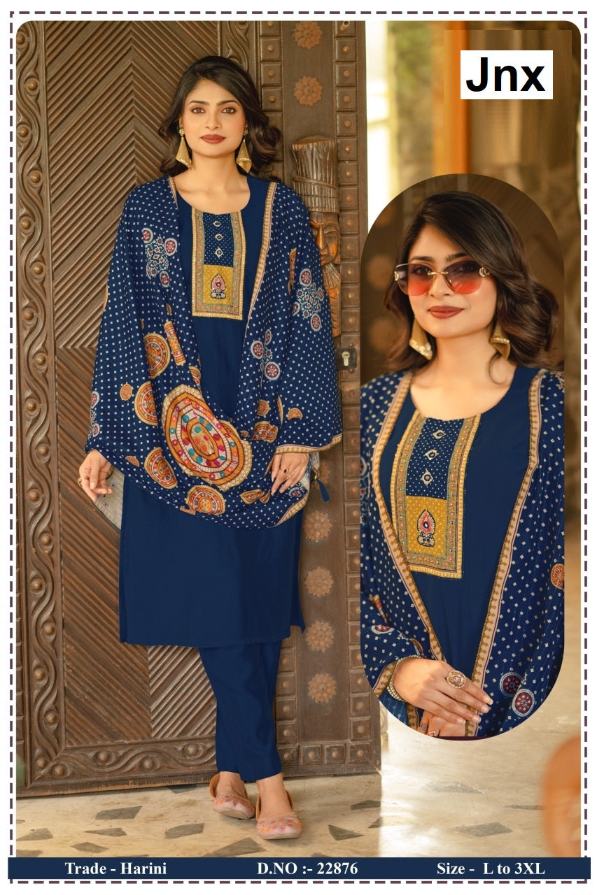 Harini Jnx Berlin Readymade Pant Style Suits Wholesaler Ahmedabad