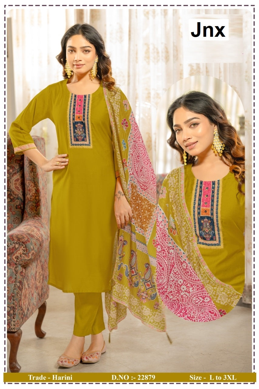 Harini Jnx Berlin Readymade Pant Style Suits Wholesaler Ahmedabad