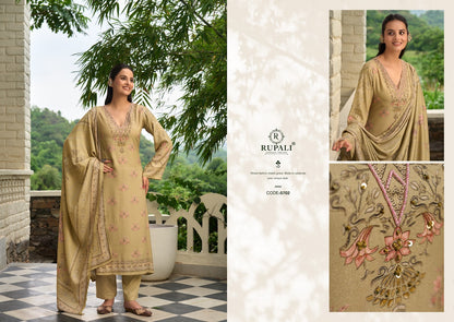 Zuri Rangati Prints Satin Pashmina Suits Exporter Gujarat