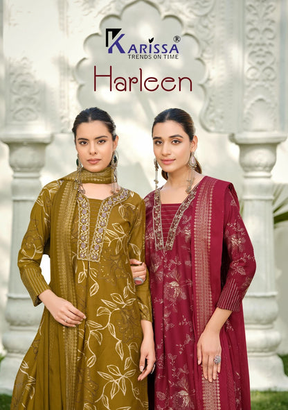 Harleen Karissa Vatican Readymade Plazzo Style Suits Wholesaler