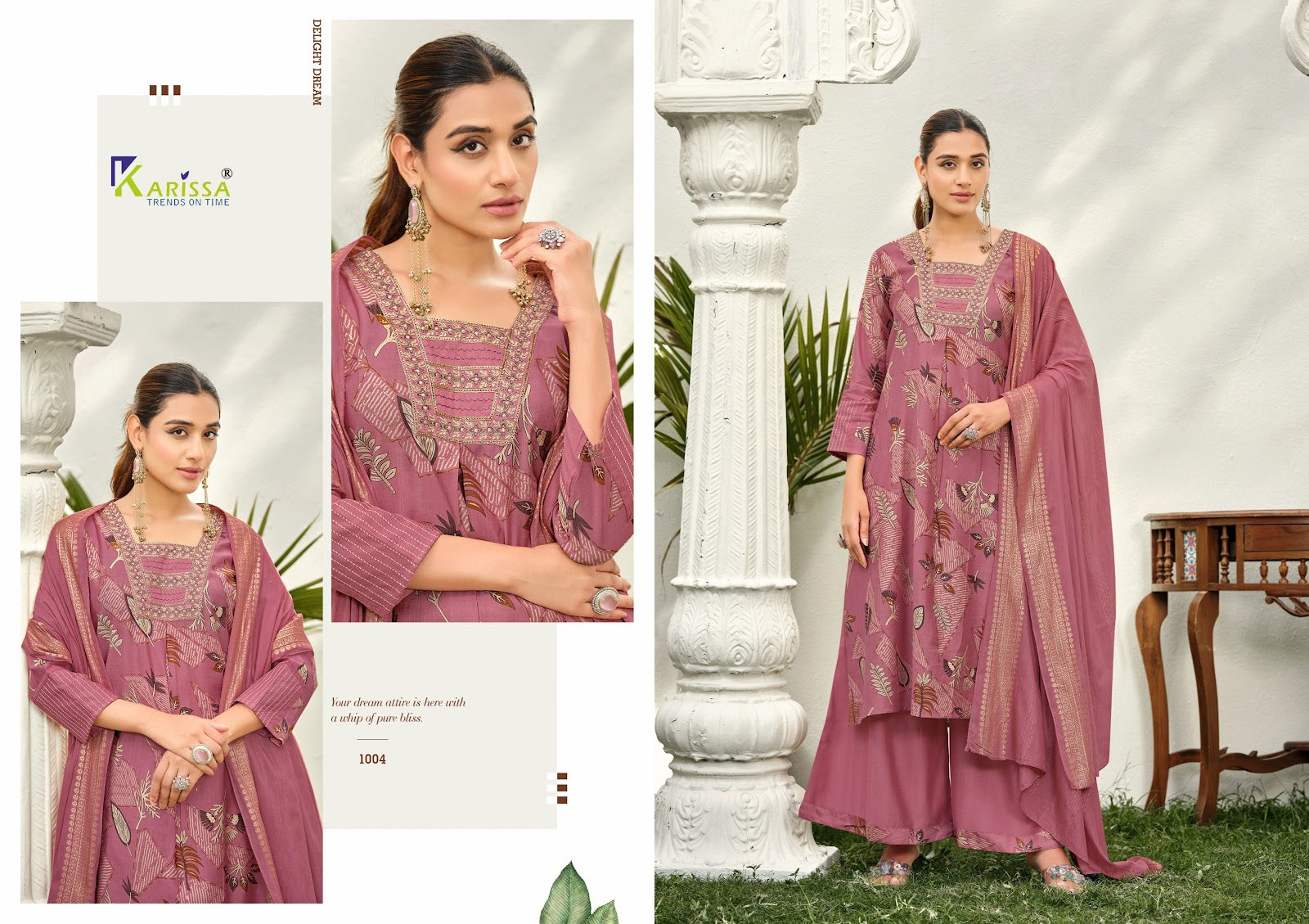 Harleen Karissa Vatican Readymade Plazzo Style Suits Wholesaler