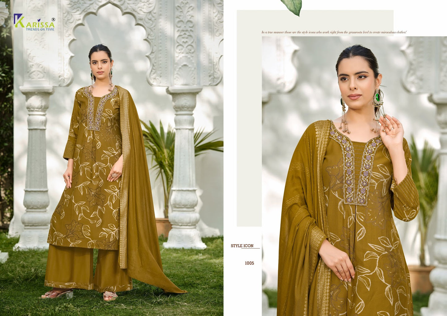 Harleen Karissa Vatican Readymade Plazzo Style Suits Wholesaler