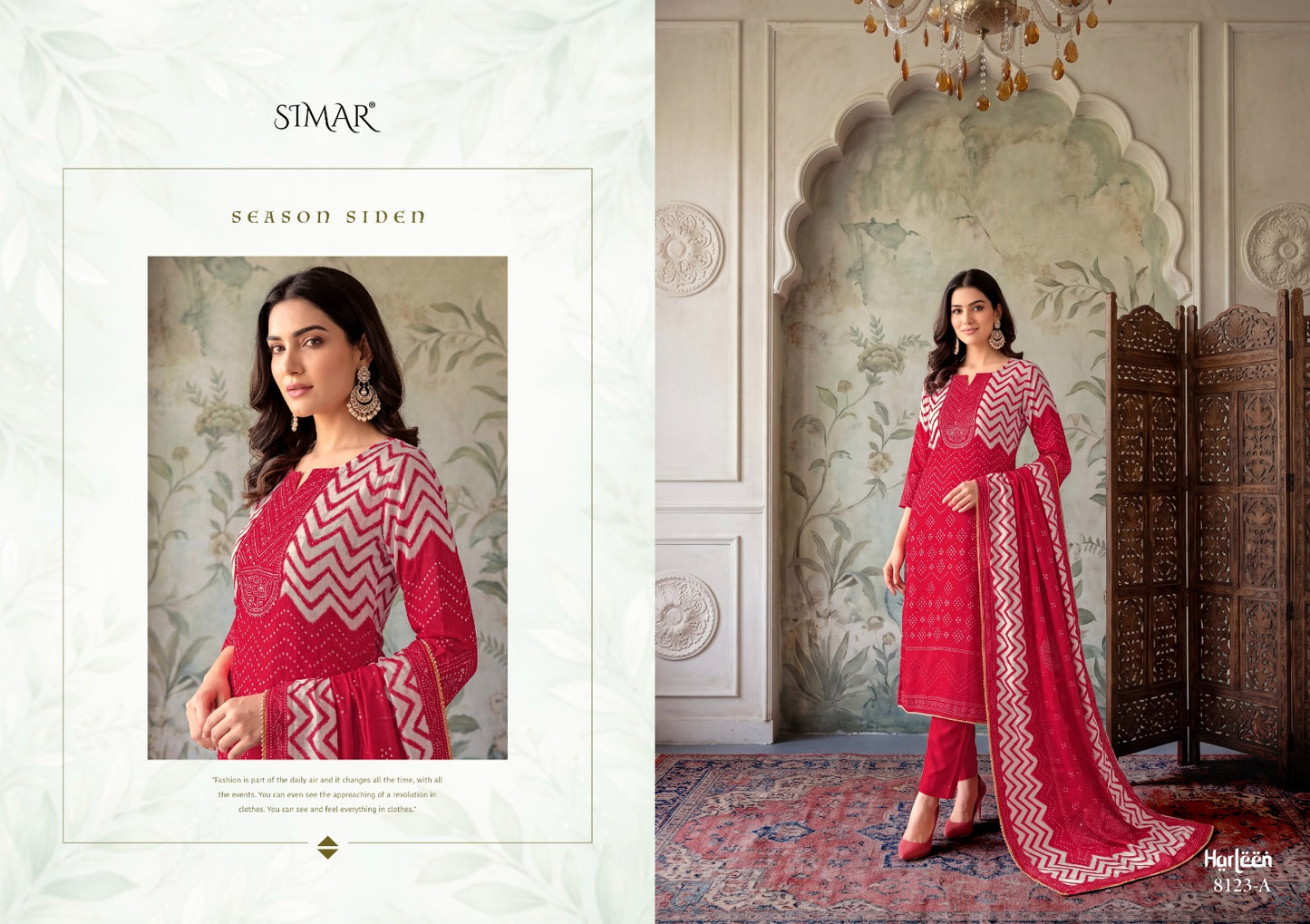 Harleen Simar Viscose Gaji Pant Style Suits Wholesale Price