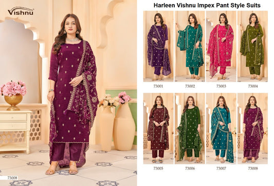 Harleen Vishnu Impex Frendy Pant Style Suits Manufacturer Gujarat