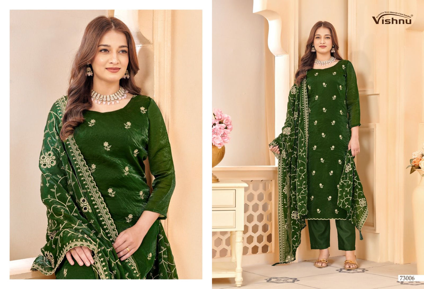 Harleen Vishnu Impex Frendy Pant Style Suits Manufacturer Gujarat