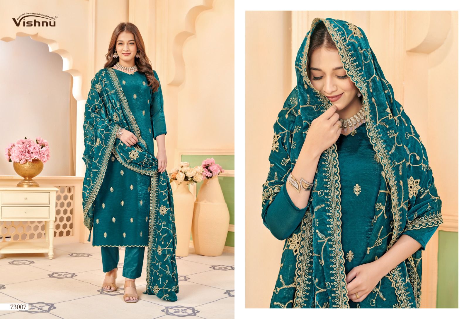 Harleen Vishnu Impex Frendy Pant Style Suits Manufacturer Gujarat