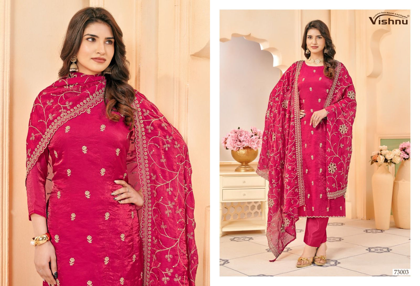 Harleen Vishnu Impex Frendy Pant Style Suits Manufacturer Gujarat
