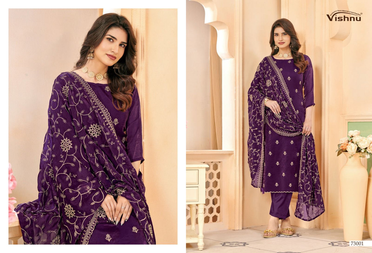 Harleen Vishnu Impex Frendy Pant Style Suits Manufacturer Gujarat