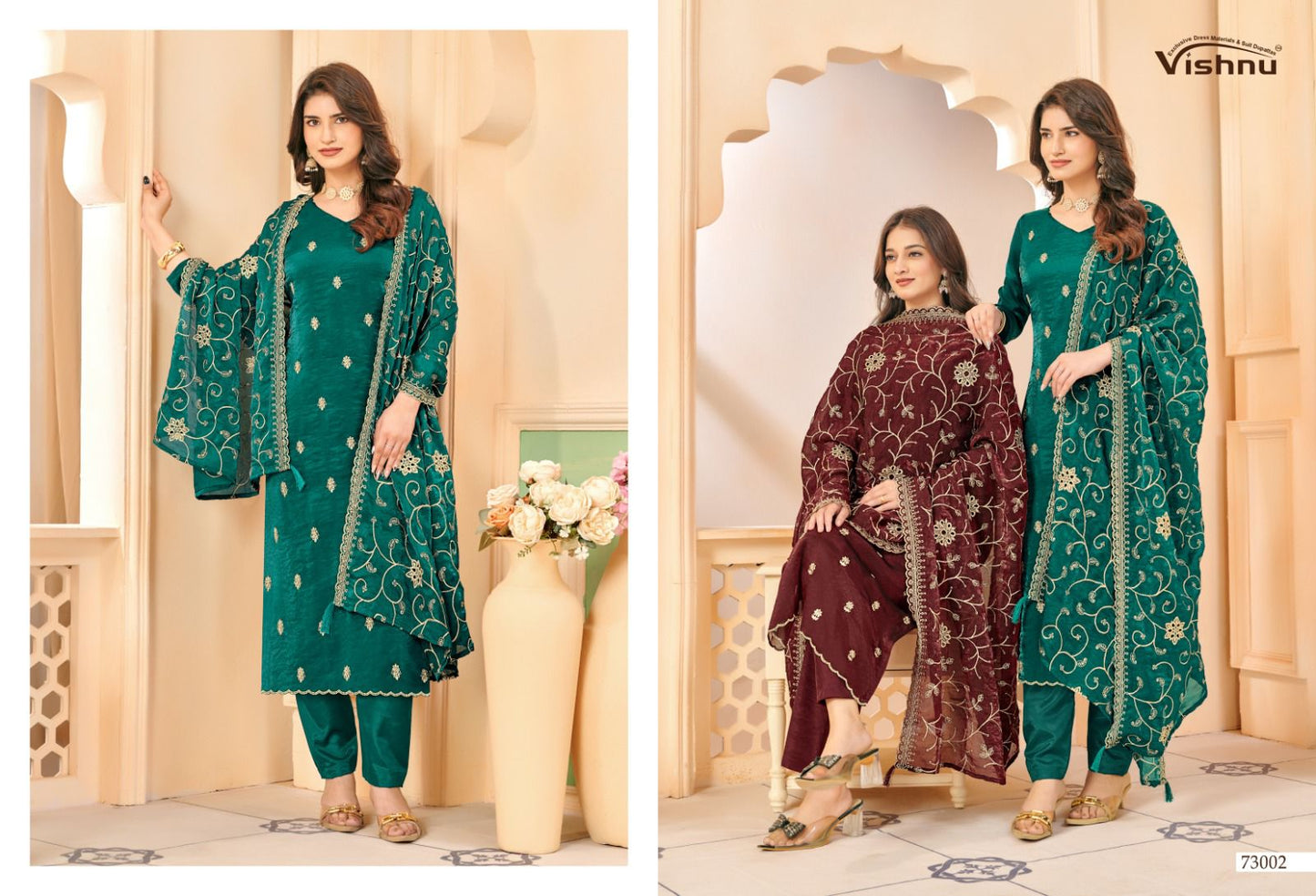 Harleen Vishnu Impex Frendy Pant Style Suits Manufacturer Gujarat