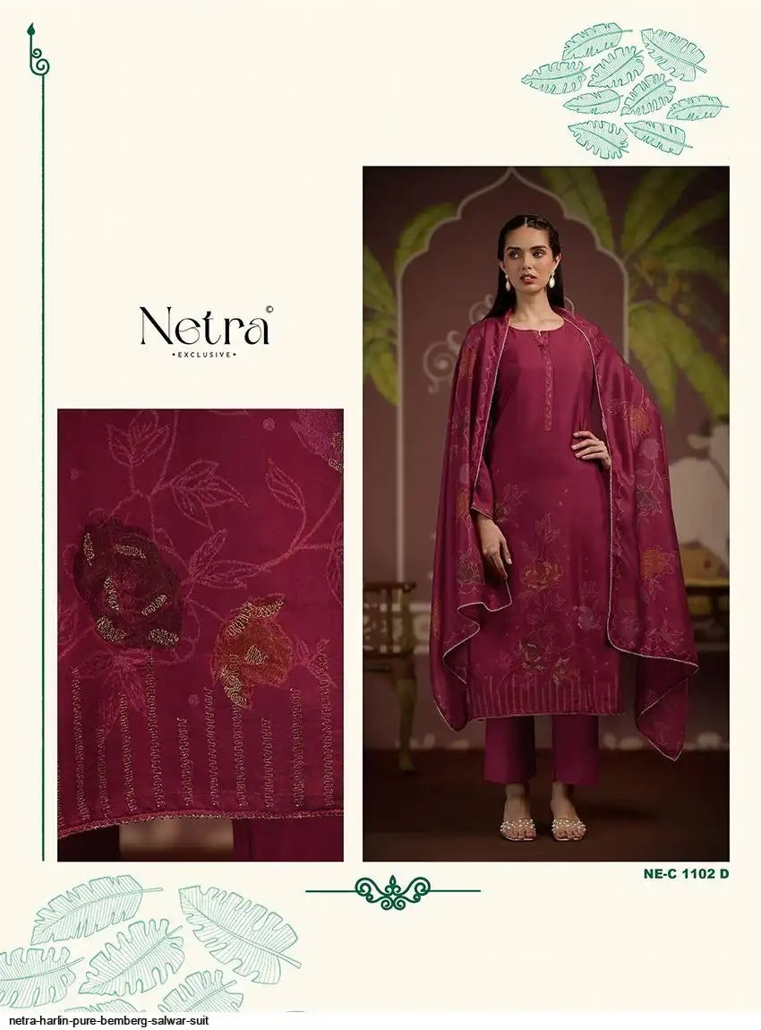 Harlin Netra Premium Bemberg Pant Style Suits Wholesale Price