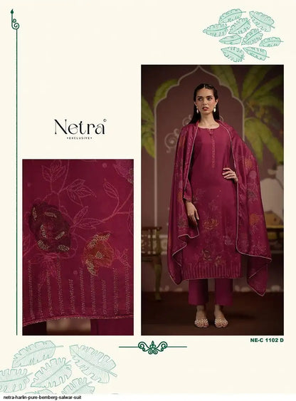 Harlin Netra Premium Bemberg Pant Style Suits Wholesale Price