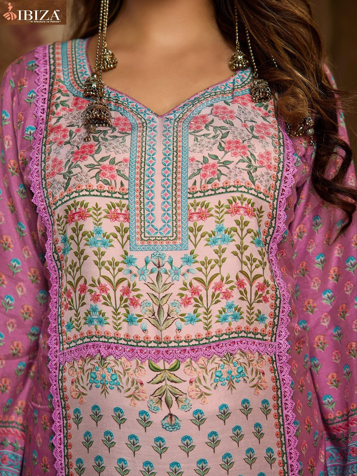 Harlins Ibiza Pure Bemberg Muslin Karachi Salwar Suits Wholesaler Ahmedabad