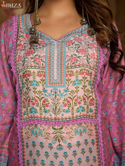 Harlins Ibiza Pure Bemberg Muslin Karachi Salwar Suits Wholesaler Ahmedabad