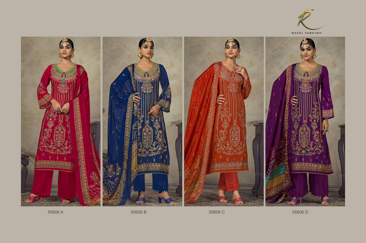 Harman Preet Rakhi Fashion Pure Viscose Pant Style Suits Wholesale Rate