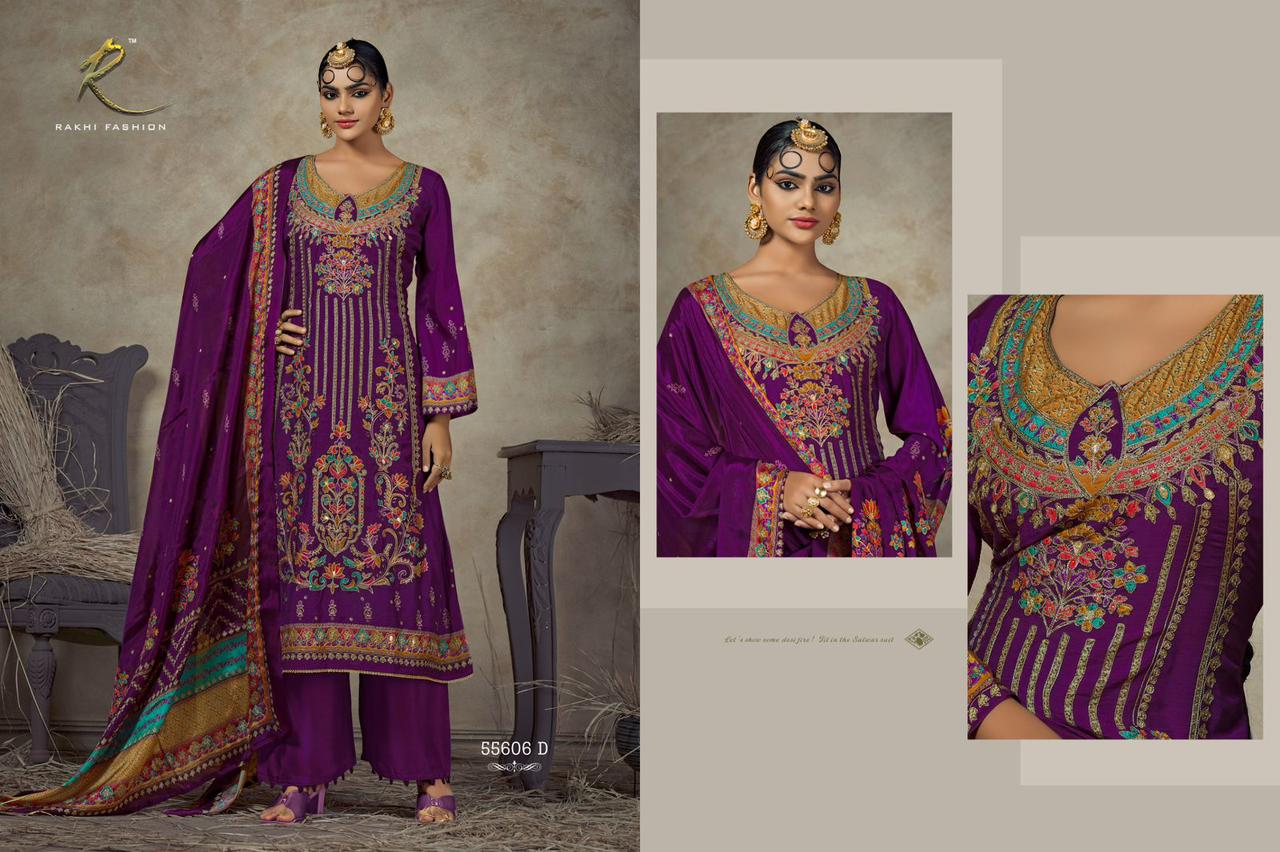 Harman Preet Rakhi Fashion Pure Viscose Pant Style Suits Wholesale Rate