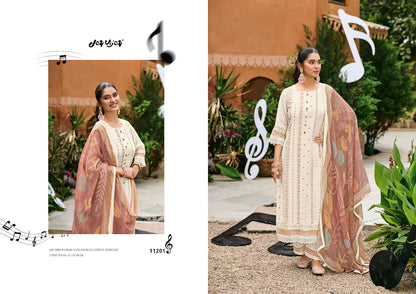 Harmony Jay Vijay Mal Chanderi Pant Style Suits Supplier India