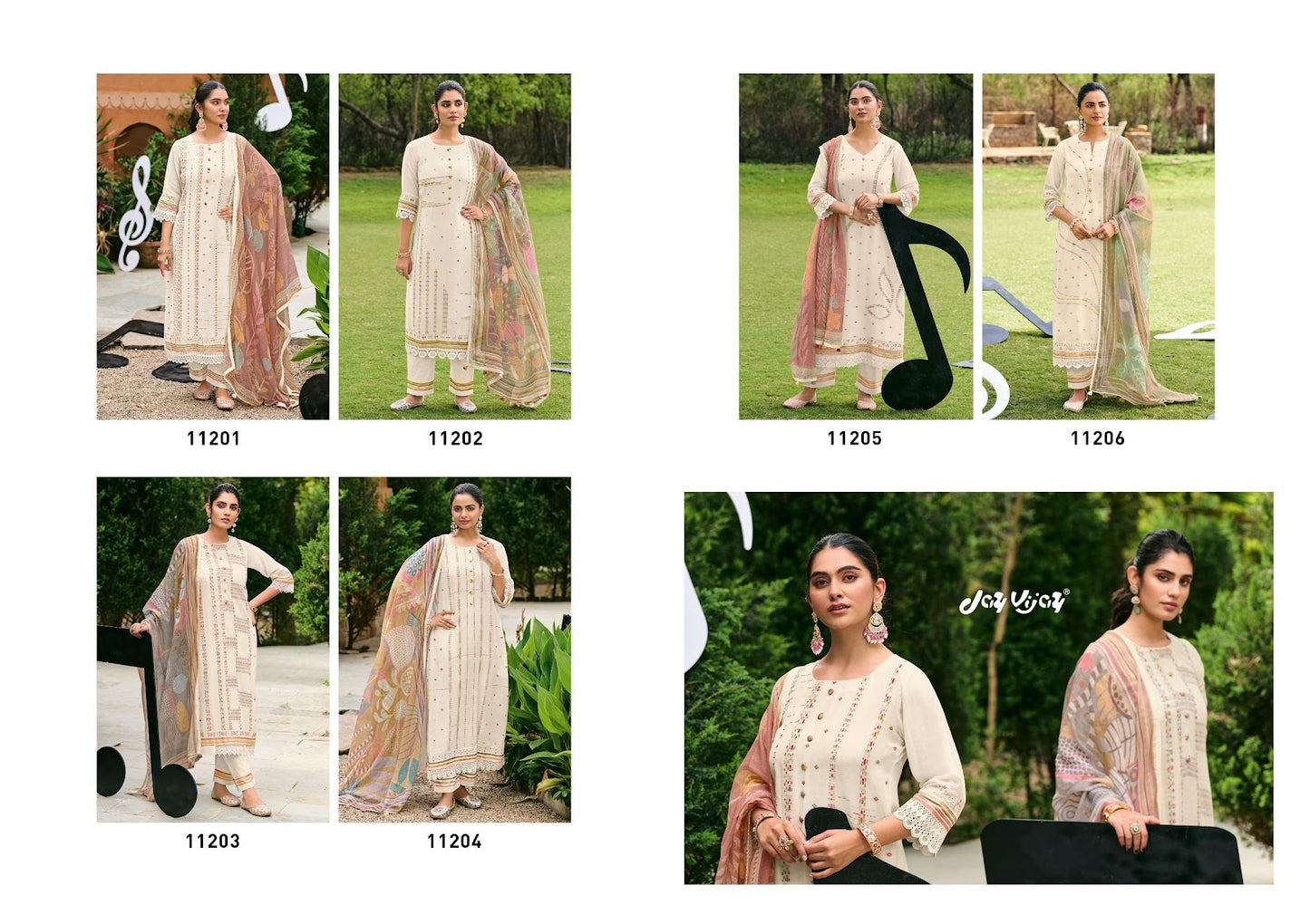 Harmony Jay Vijay Mal Chanderi Pant Style Suits Supplier India