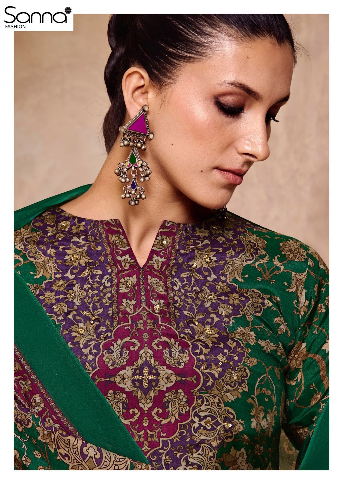 Harmony Sanna Fashion Bemberg Muslin Pant Style Suits Wholesaler