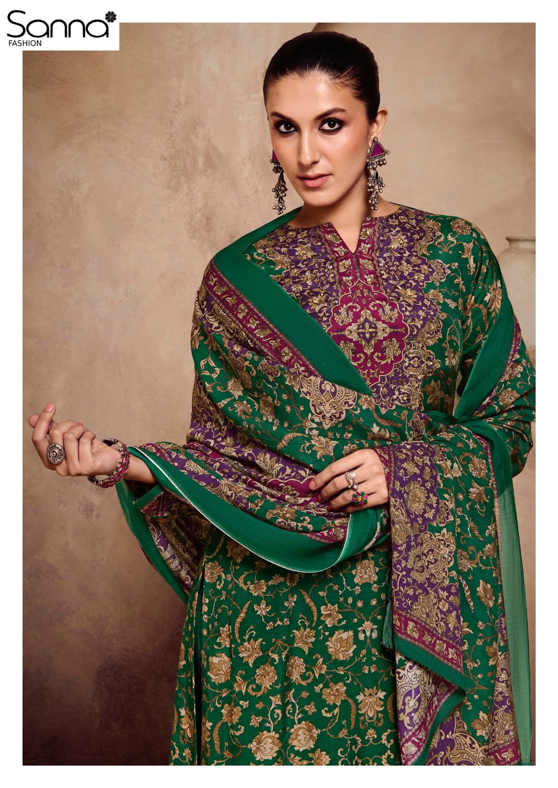 Harmony Sanna Fashion Bemberg Muslin Pant Style Suits Wholesaler