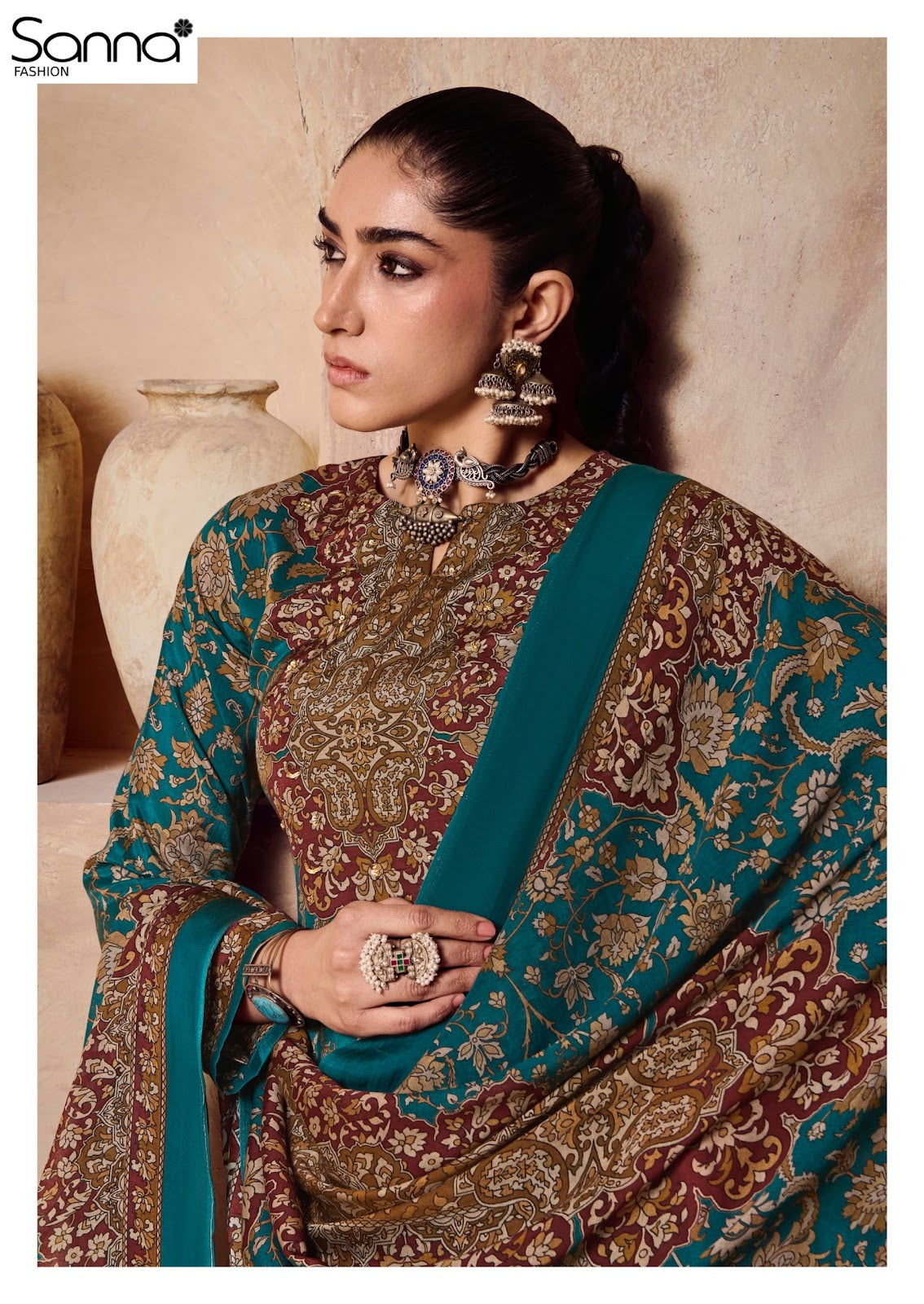 Harmony Sanna Fashion Bemberg Muslin Pant Style Suits Wholesaler