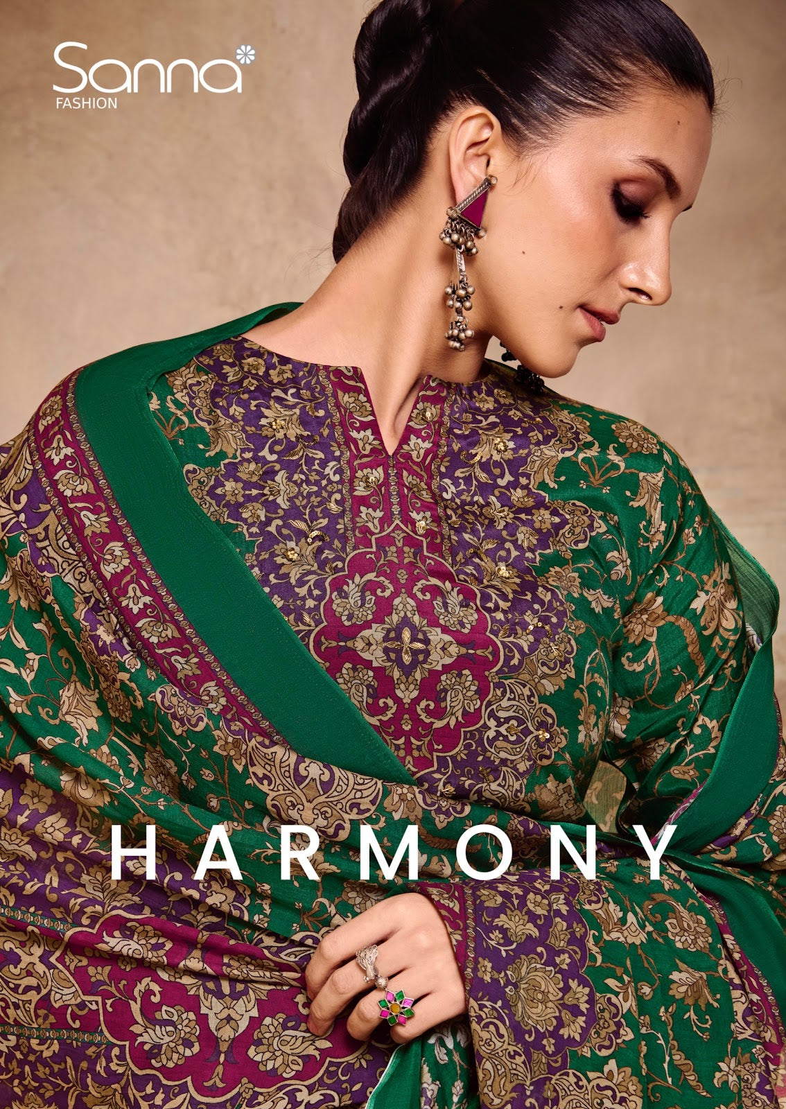 Harmony Sanna Fashion Bemberg Muslin Pant Style Suits Wholesaler