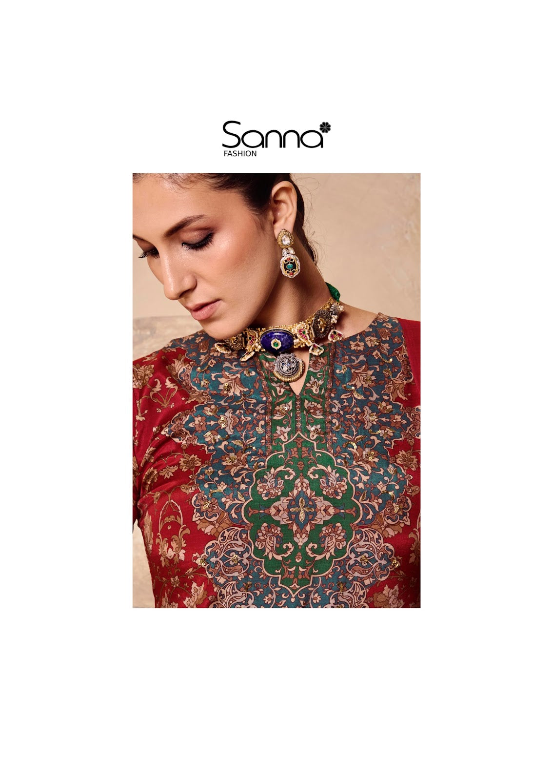 Harmony Sanna Fashion Bemberg Muslin Pant Style Suits Wholesaler