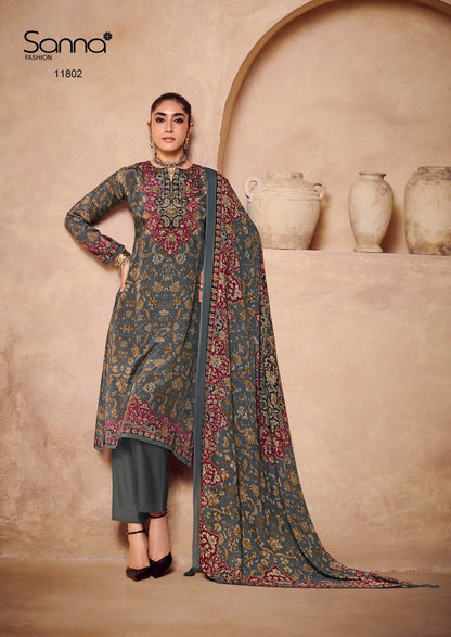 Harmony Sanna Fashion Bemberg Muslin Pant Style Suits Wholesaler