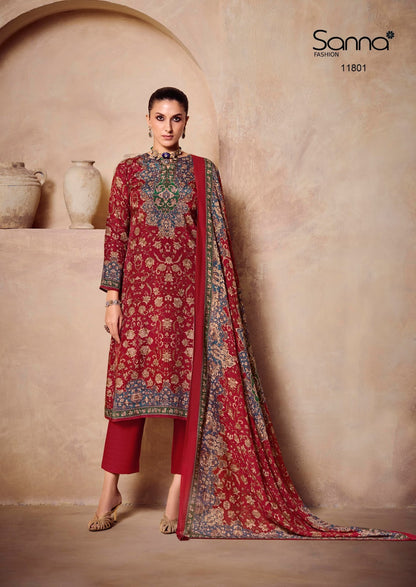 Harmony Sanna Fashion Bemberg Muslin Pant Style Suits Wholesaler