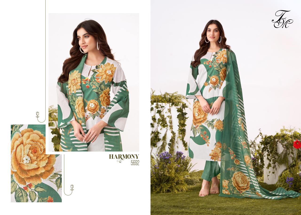 Harmony Tm Pure Organdy Plazzo Style Suits Manufacturer