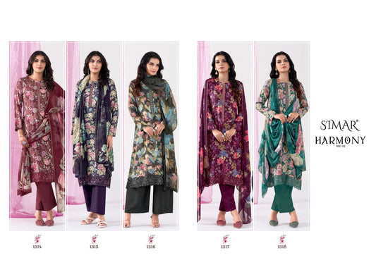 Harmony Vol 2 Simar Silk Pant Style Suits Manufacturer Gujarat