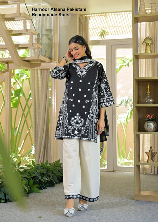 Harnoor Afsana Cotton Pakistani Readymade Suits Wholesale