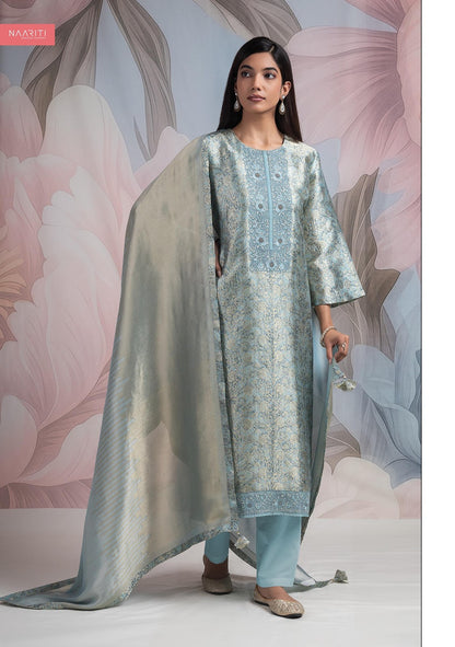 Harnoor Naariti Ziraf Silk Pant Style Suits Exporter Ahmedabad