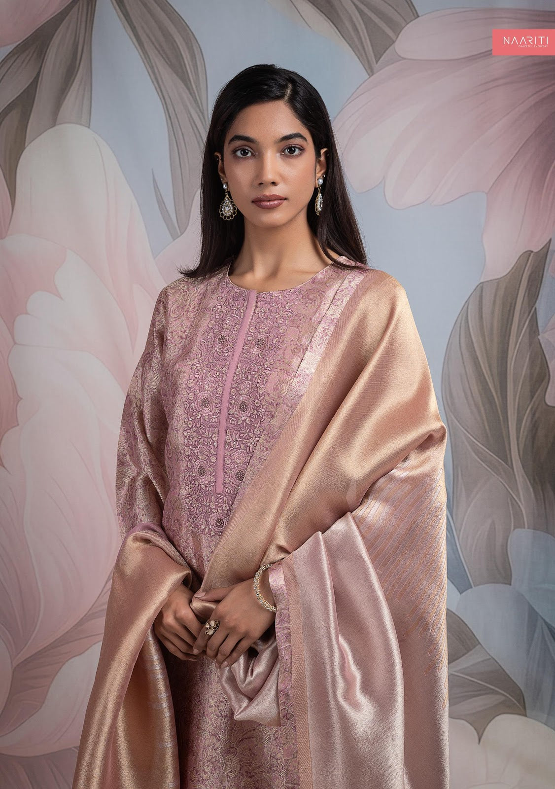 Harnoor Naariti Ziraf Silk Pant Style Suits Exporter Ahmedabad