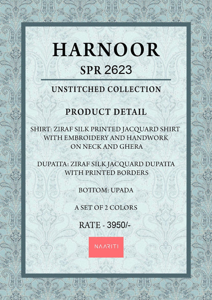 Harnoor Naariti Ziraf Silk Pant Style Suits Exporter Ahmedabad
