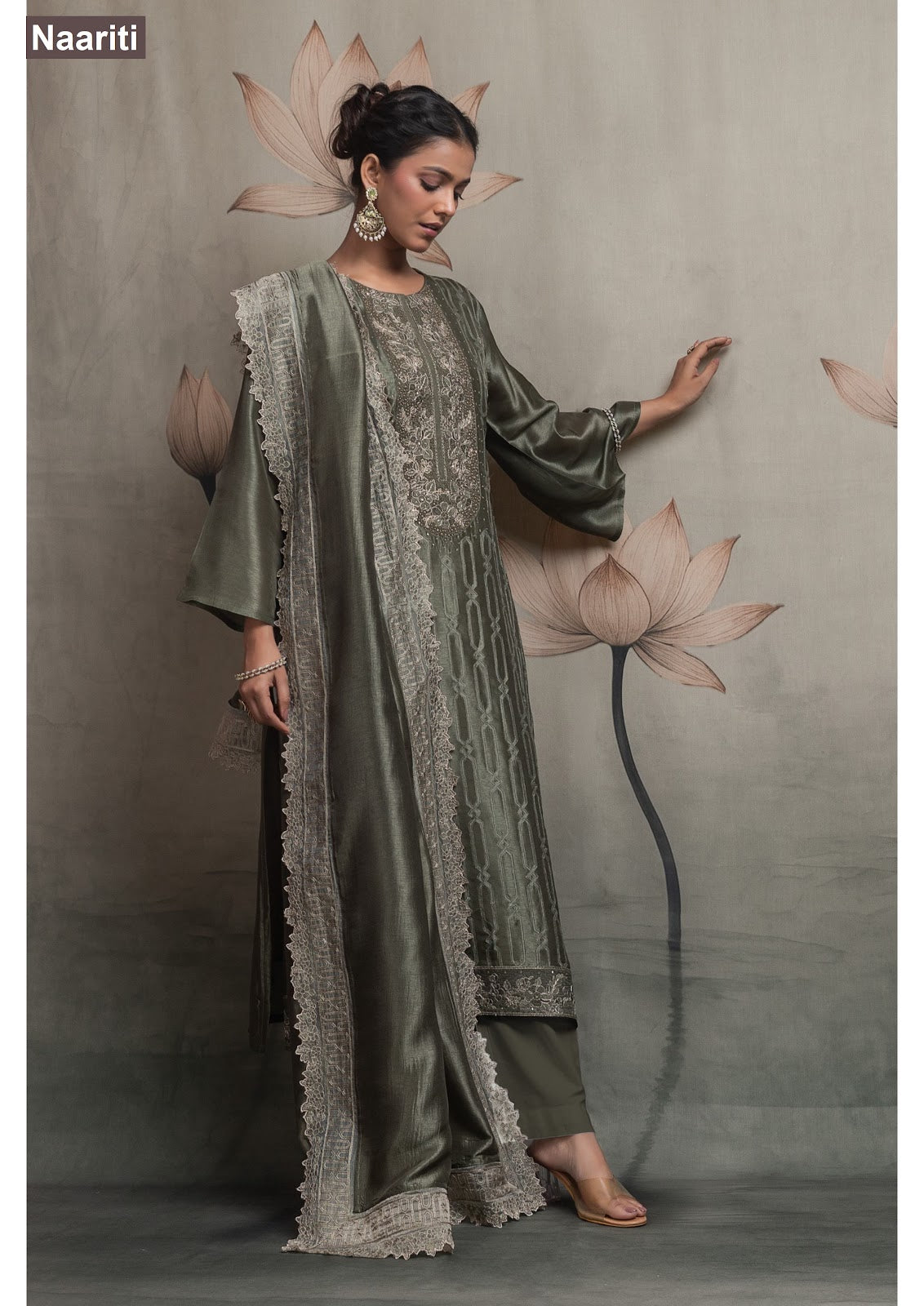 Harsana 2796 Naariti Silk Pant Style Suits Manufacturer Gujarat