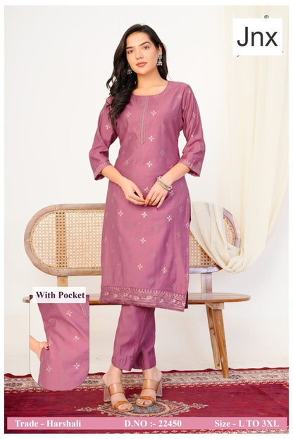 Harshali Jnx Gadwal Kurti Pant Set Supplier