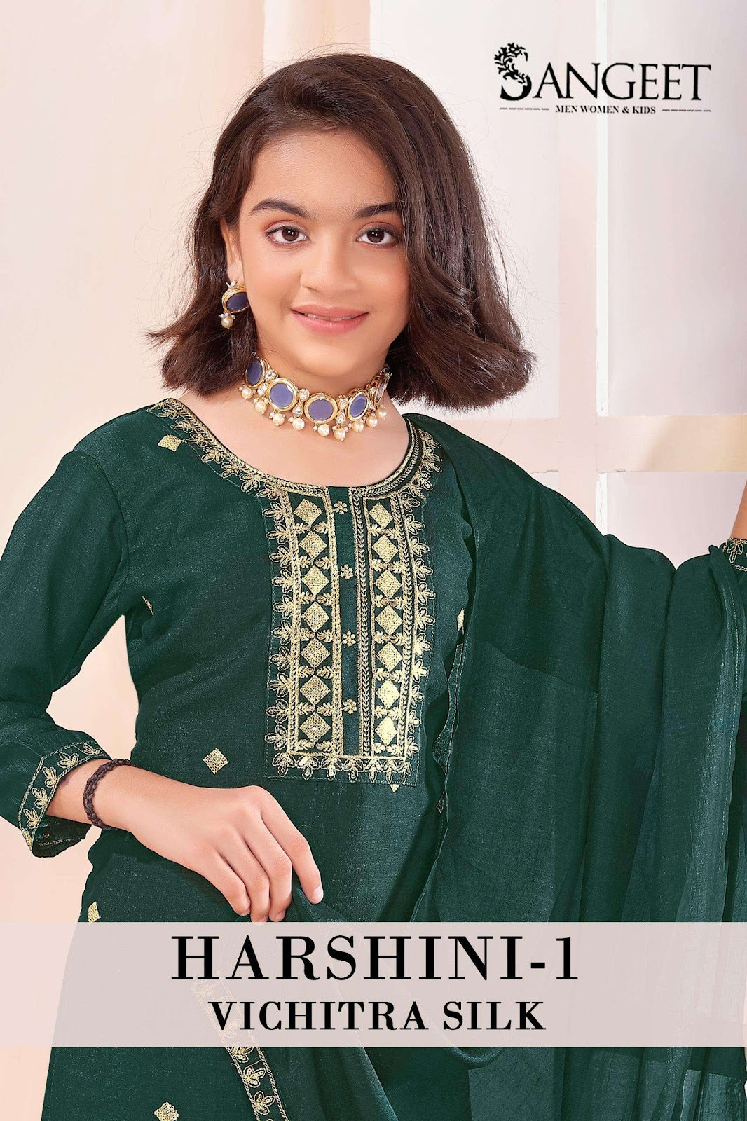 Harshini Vol 1 Sangeet Vichitra Girls Readymade Pant Suits Manufacturer India