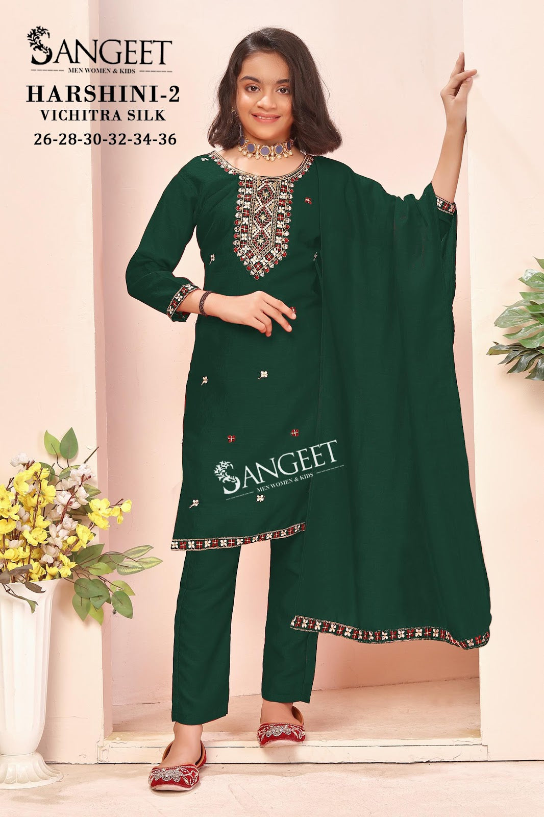 Harshini Vol 2 Sangeet Vichitra Girls Readymade Pant Suits Exporter