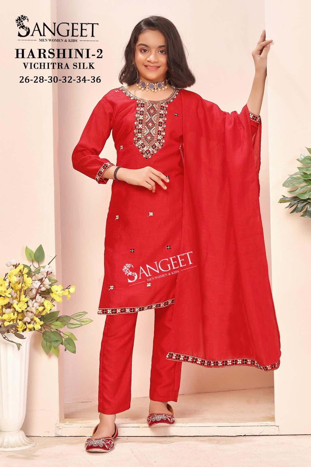 Harshini Vol 2 Sangeet Vichitra Girls Readymade Pant Suits Exporter