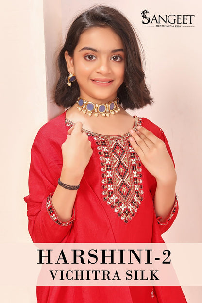 Harshini Vol 2 Sangeet Vichitra Girls Readymade Pant Suits Exporter
