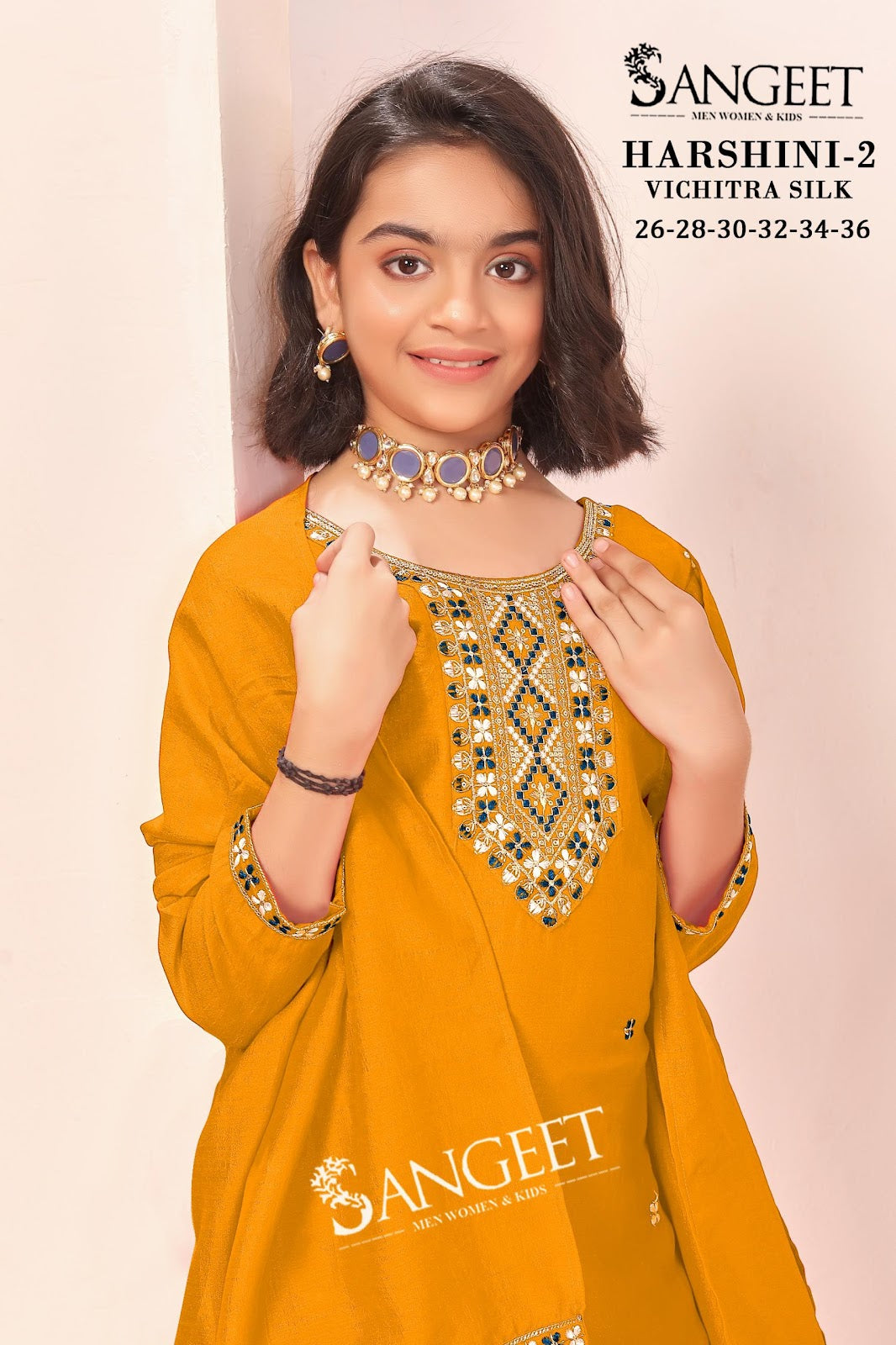 Harshini Vol 2 Sangeet Vichitra Girls Readymade Pant Suits Exporter