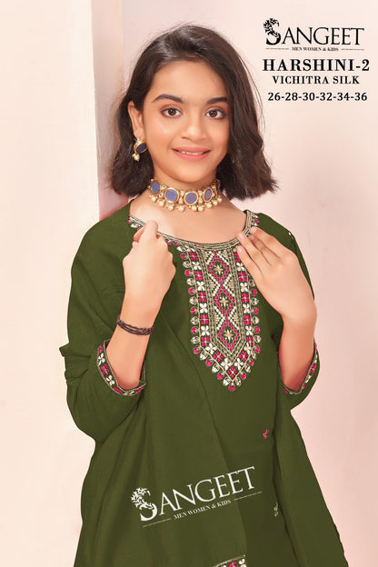 Harshini Vol 2 Sangeet Vichitra Girls Readymade Pant Suits Exporter