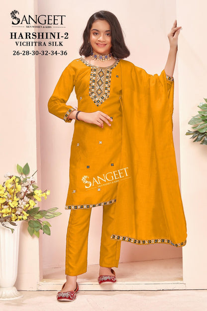 Harshini Vol 2 Sangeet Vichitra Girls Readymade Pant Suits Exporter