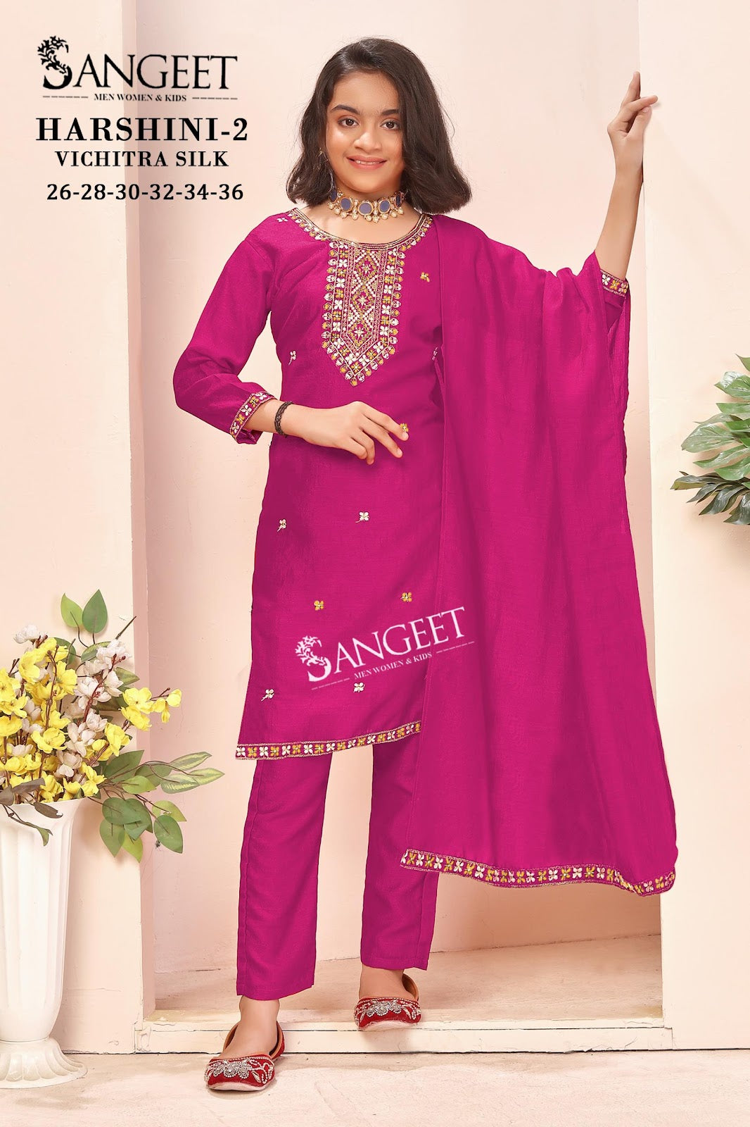 Harshini Vol 2 Sangeet Vichitra Girls Readymade Pant Suits Exporter