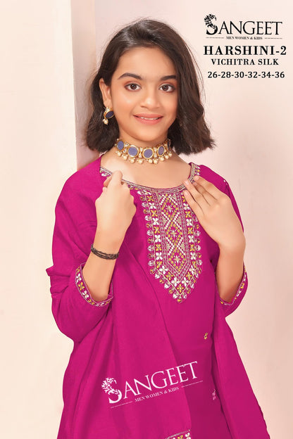 Harshini Vol 2 Sangeet Vichitra Girls Readymade Pant Suits Exporter