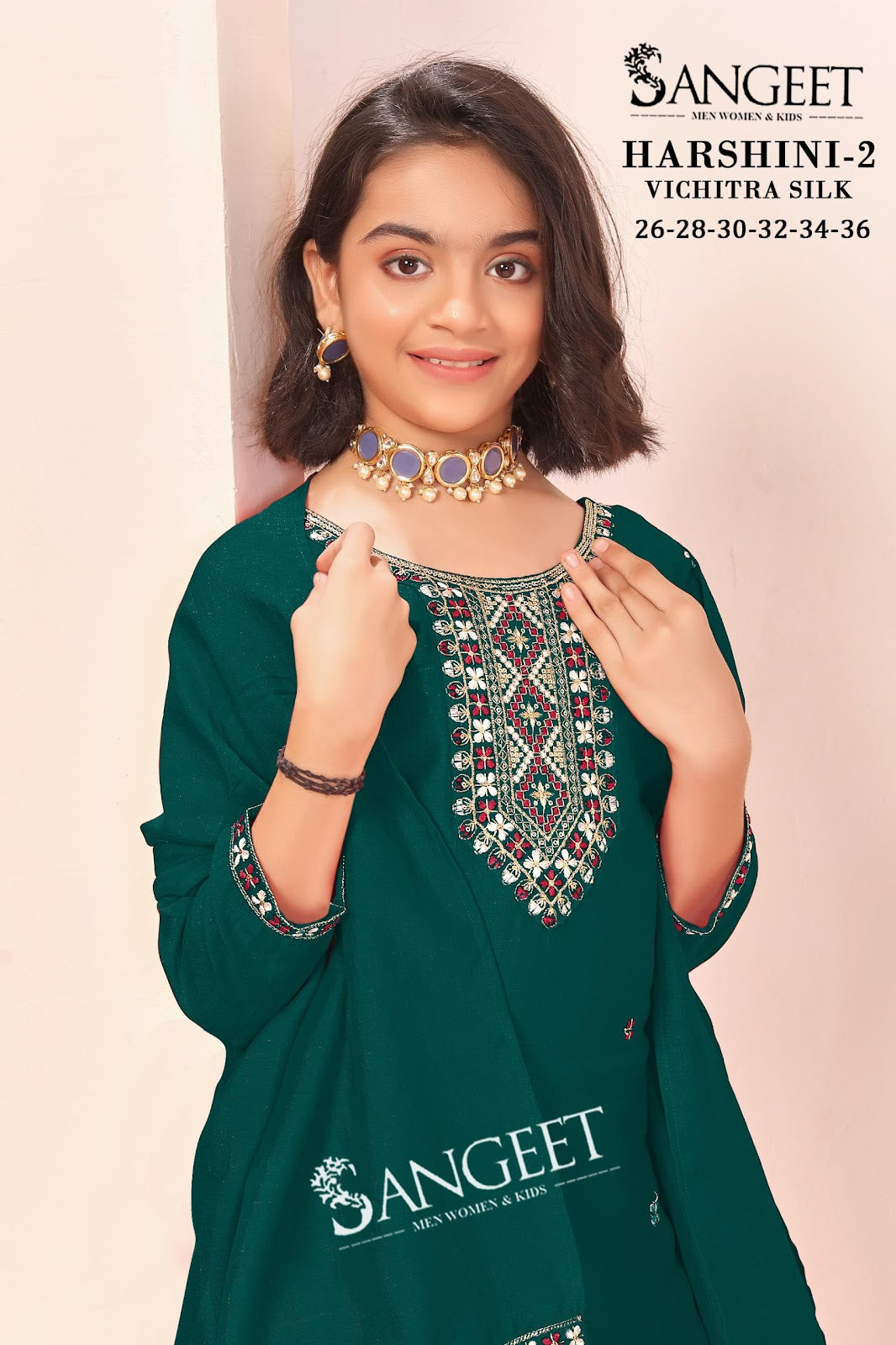 Harshini Vol 2 Sangeet Vichitra Girls Readymade Pant Suits Exporter